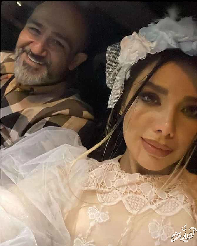 شوآف همسر مهران غفوریان با لباس عروس دومش! - باز لباس عروس پوشید + عکس 2 لباس عروس